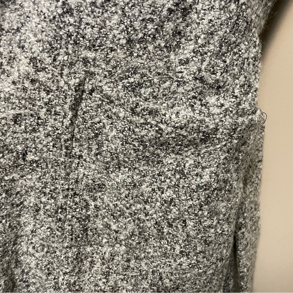 Revamped Vintage Y2K Heathered Gray Wool Blend Belted Trench Coat Women’s XS - Picture 6 of 11